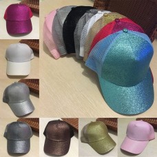  Lady Ponytail Baseball Cap Sequin Shiny Messy Bun Snapback Hat SunCap 2018  eb-65507061
